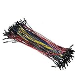 HOBBYPOWER 100本 200mm 1p to 1pメス to メスジャンパ線 Dupontケーブル適用Arduino （20cm）