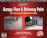 ガレージ床& Drivewayペイント – 2-partアクリルエポキシ – Interior Exterior – 1ガロンキット – ライトグレー