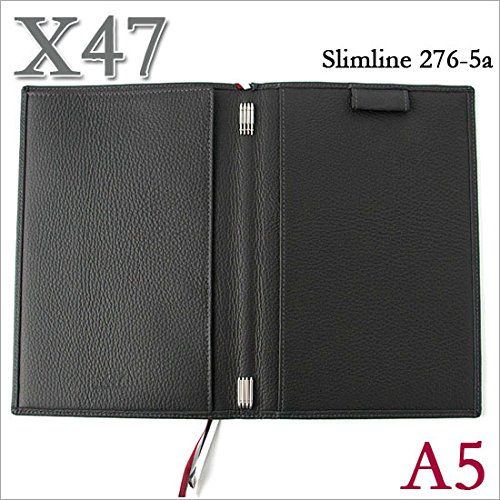 X47 ドイツ製 システム手帳 A5 スリムライン シュリンクレザー グレー
