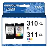 OUGUAN BC-310 + BC-311 Canon PIXUS FINEカートリッジ ピクサス インクジェットプリンター用リサイクルインク PIXUS MP493 MP490 MP480 MP280 MP270 MX420 MX350 iP2700