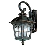 Trans Globe Lighting 5420 AR 25-1/2-Inch 2-Light Outdoor Medium Wall Lantern, Antique Rust [並行輸入品]