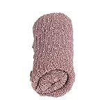 ノーブランド 品　新生児　赤ちゃん　写真撮影　写真の小道具　ブランケット　毛布　ニット　ラップ　おくるみ　ストレッチ　2PCS 　7色選べる - カーキ