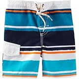 OSHKOSH(オシュコシュ) オシュコシュストライプスイムトランクス ブルー 水着 8歳【並行輸入】