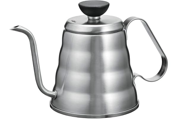 HARIO(ハリオ) V60 メタルドリップケトル・ヴォーノ シルバー 実用容量500ml ステンレス鋼 ヘアラインシルバー O-VKB-70-HSV
