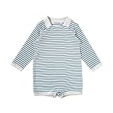 Hoppetta ボーダーショートオール ブルー70cm 59353