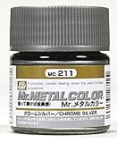 【溶剤系アクリル樹脂塗料】Mr.メタルカラー MC-211 クロームシルバー
