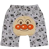 【本体綿100％】2017年 夏物 アンパンマン 天竺 総柄５分丈パンツ Anpanman グレー◇95cm