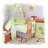 BlueberryShop 3 pcs BABY COT BED BUNDLE BEDDING SET DUVET+PILLOW COVERS + BUMPER 90 x 120 cm (35.5" 
