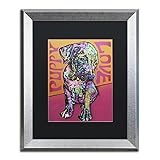 Puppy Love by Dean Russo、ブラックマット、シルバーフレーム16 x 20インチ