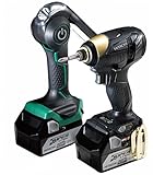 日立工機 18V コードレスインパクトドライバー 充電式 4.0Ahリチウムイオン電池、充電器、予備電池、ケース付 WH18DDL(2LLCKX)