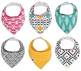 Baby Bandana Drool Bibs for Boys & Girls 6パック" Tribalセット" by Mumby
