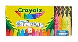 (1 Pack) - Crayola Washable Sidewalk Chalk, 64ct, Includes Glitter & Neon, Outdoor Gifts for Kids
