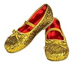 Rubie's Costume Gold Glitter Child Flat Shoes Small [並行輸入品]