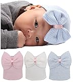 赤ちゃん新生児女の子新生児病院Hat and Bow 0 – 3 M by toptim