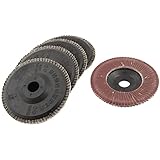 uxcell フラップサンディングディスク　5個入り　16mm x 100mm　150＃　樹脂布　研磨剤