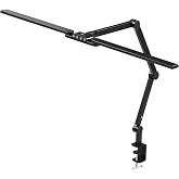 サンワダイレクト デスクライト クランプ LED 幅95cm 1650ルーメン 無段階 調光/調色 多関節アーム | スタンドライト,卓上,800-LED079