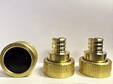 3 Piece Viega Supply Adapter Combo Kit - (2) Viega 46414 PureFlow Zero Lead Brass PEX Crimp Supply A