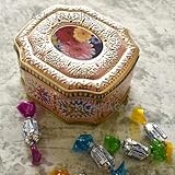 アンブロッソリー デイジー缶 スウィートデイジー キャンディ 飴 フルーツキャンディ 缶入り お菓子 レトロ ラムネ プレゼント ギフト かわいい (ラッピングつき)