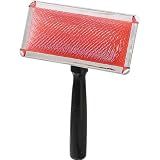 Master Grooming Tools All SystemsWood Handle Pet Slicker Brush with Rubber Pad and Pins Large [並行輸入品