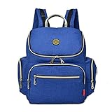 Kaichen マザーズバッグ 3way ママ バッグ リュック サック ベビー カーベ用バッグ 保温 ポーチとおむつポーチ 付大容量 多機能 (ダークブルー)
