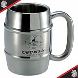 キャプテンスタッグ(CAPTAIN STAG) BBQ用 グラス 樽型ビアジョッキ ビーフリー...