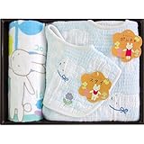 ≪出産祝い お祝い 誕生日 プレゼント 人気のギフトセット≫ サカキバラメグミ うさぎととり ベビーギフト ブルー 【包装･のし･メッセージカード無料】