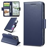 Ugazuisi Galaxy A41 ケース手帳型 SC41A SCV48 ケース SC-41A docomo SCV48 au 対応 サムスン ギャラクシーA41 カバー galaxy SC41A ケース手帳 スマホケース 携帯ケース galaxy a41 case 肌触り良いレザー RFID カード類信号盗難防止 サイドマグネット 耐衝撃 スタンド機能 ブルー