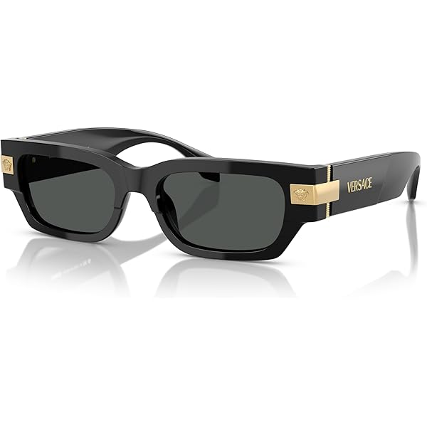 Amazon | Versace メンズ サングラス ブラックフレーム