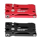 Perfk 修理ツールキット　お買得！　多機能　折り畳み式　便携　自転車用　19 in 1　緊急修理　　赤+黒　２個入り　　　