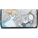 ディズニー 財布 Disney Alice In Wonderland Clocks White Rabbit Ladies Trifold [並行輸入品]