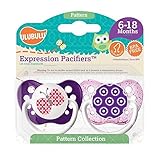 Ulubulu Pacifiers for Girls, Butterfly and Flowers, 6-18 Months by Ulubulu [並行輸入品]