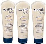 【3個セット】Aveeno アビーノ ベビー 癒しリリーフ 水分クリーム Baby Soothing Relief Moisture Cream, Fragrance Free 8 fl oz 227