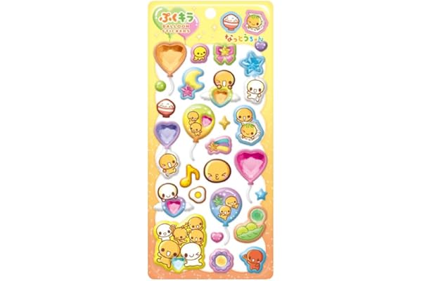 クラックス シール プクキラバルーンステッカー なっとうちゃん 136515