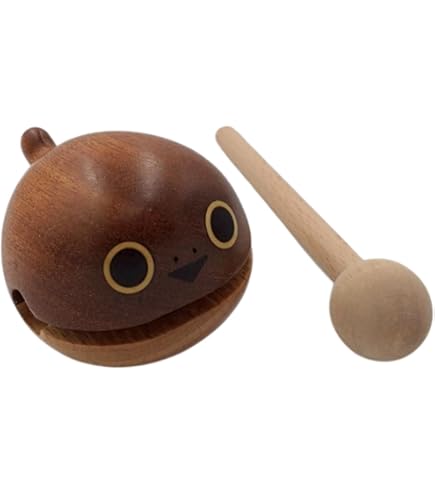 Amazon｜木魚 木製 仏具 黒檀とメープル 木魚 ミニ もくぎょ 打楽器