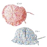 Caramel 水玉×花柄キャップ　サックス　42-46