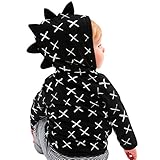 幼児の子供の恐竜パターンジッパージャケットOVERMAL ベイビーボーイズガールズオーバーコート服 (12M/80)