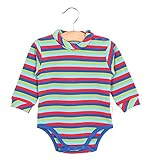 【SEBLES】ベビー服 新生児 1歳 ロンパース レオタード ハイネック 長袖 ブルマ ボタン 綿 コットン 柔らか 動きやすい 赤ちゃん 春 秋 ボーダー 無地 ユニセックス 可愛い(タイプH,1