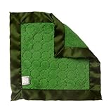 SwaddleDesigns Baby Lovie Security Blanket Cozy Micro Fleece Pure Green Jewel Tone Puff Circles with