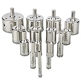 (ステキ　ライフ）Suteki Life ホールソー ダイヤモンド コアビット ドリル ホールソー 　陶器 大理石 ガラス タイルなど　穴あけ 6/8/10/12/14/16/18/20/22/25/