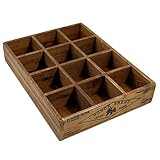 ダルトン/12パーテーション ウッデン ボックス/CH14-H520NT【02】《 インテリア雑貨 家具・収納 小物収納・収納ボックス 》