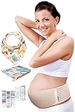 HealthySam Maternity Belt マタニティベルト Plus Baby Bib - Breathable Belly Band For Pregnancy - Lower Back 