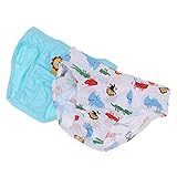 【ノーブランド品】 2枚　子供　キッズ　コットン　下着　ブリーフ　パンティー　パンツ　可愛い　全3サイズ4パタン - ライオンボーイズ, 3-4T