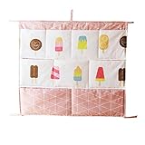 吊り下げ式ベッドサイドバッグベビーベッド用おむつ収納バッグ、L