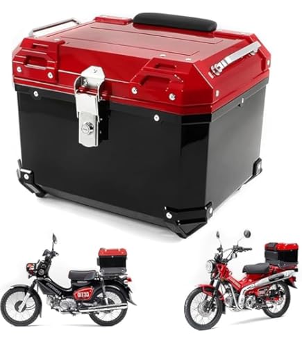 Amazon | HI-LINE バイク リアボックス 45L トップケース 汎用 ABS製