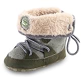 MIOIM 子供靴 幼児 男 の子 女の子 ベビースノーブーツ ベビーシューズ 滑り止め靴底 冬 防寒対策 0-1歳の子供