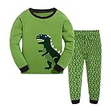 masonanic幼児/キッズ男の子女の子かわいい恐竜パジャマセット100 %コットン2 – 8歳 2-7Y グレー Black Dinosaur-Pajamas
