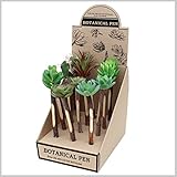 ボールペン かわいい 造花 観葉植物 イミテーション 植物 BOTANICAL PEN CACTUS 6型アソート12本入り
