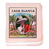 CafePress – Casa Blancaシガーラベル – スーパーソフトベビー毛布、新生児おくるみ ピンク 05854323456832E