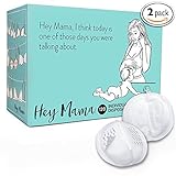 Hey Mama Disposable Nursing Pads - (240) Super Absorbent, Ultra Comfortable & Individually Wrapped b