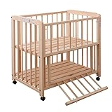 キンタロー ひのきミニベビーベッドA 棚付 2 (ミニサイズ)